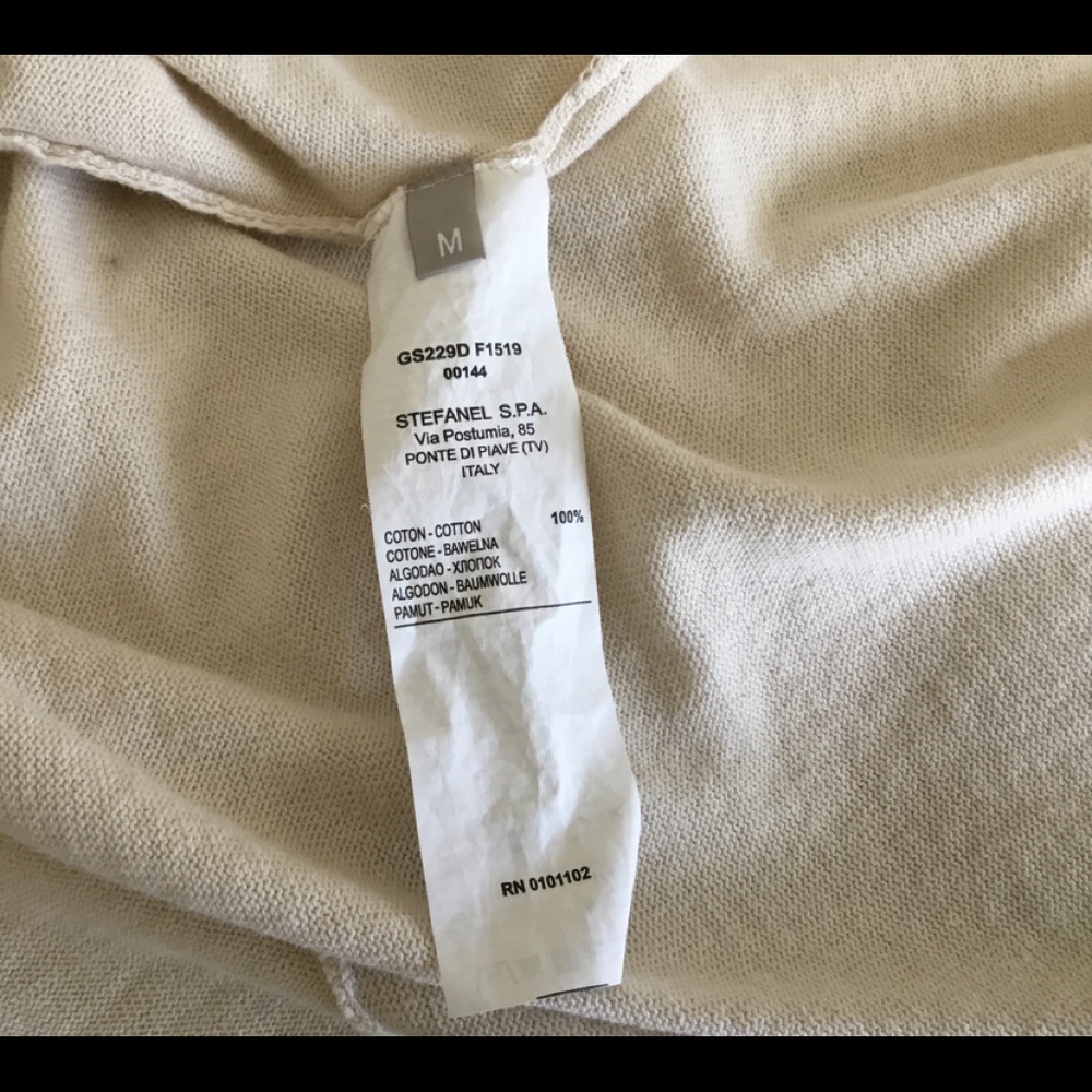 Stefanel Cream Open-Front Draped Women’s Sweater - Size M - Picture 5 of 6